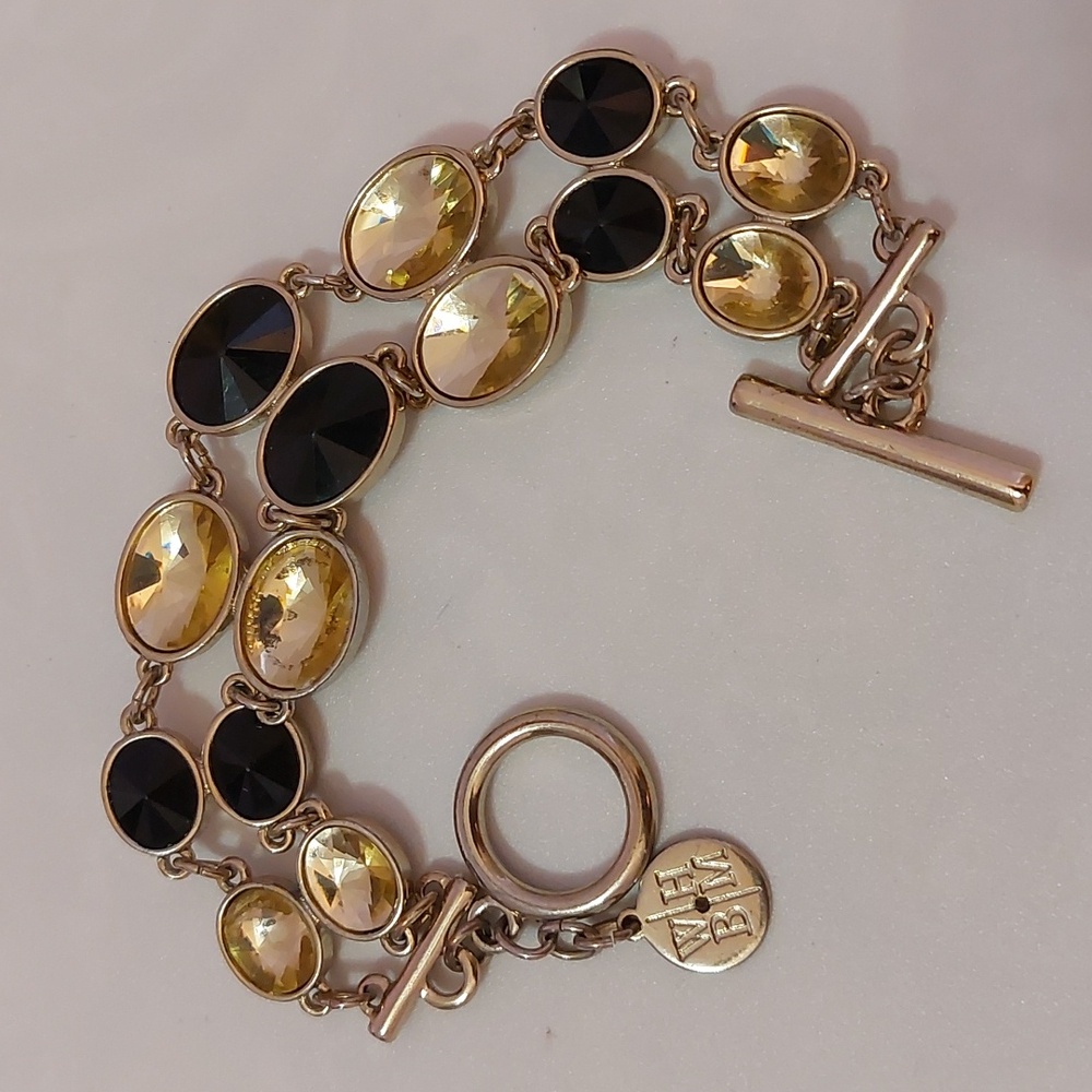 White House Black Market Gold and Black Bracelet